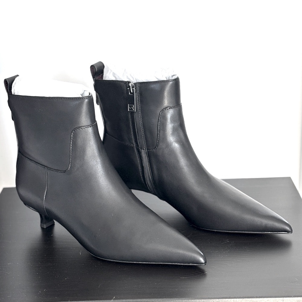 Anthropologie Shoes SARTO By Franco Sarto "Mala" Black Heeled Boots 9.5 NWT